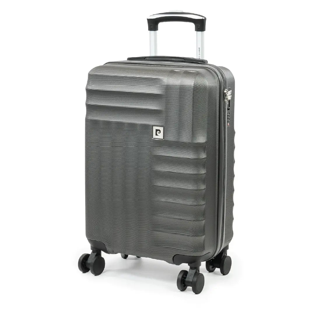 Pierre Cardin Soleil large hard sided suitcase with 8 spinner wheels and TSA lock