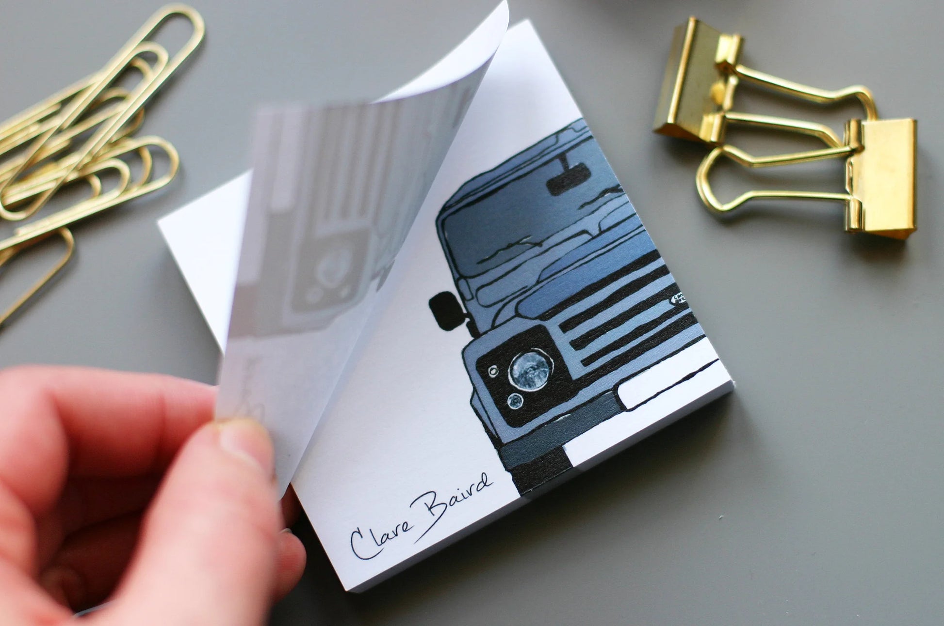 Clare Baird Land Rover Sticky Notes
