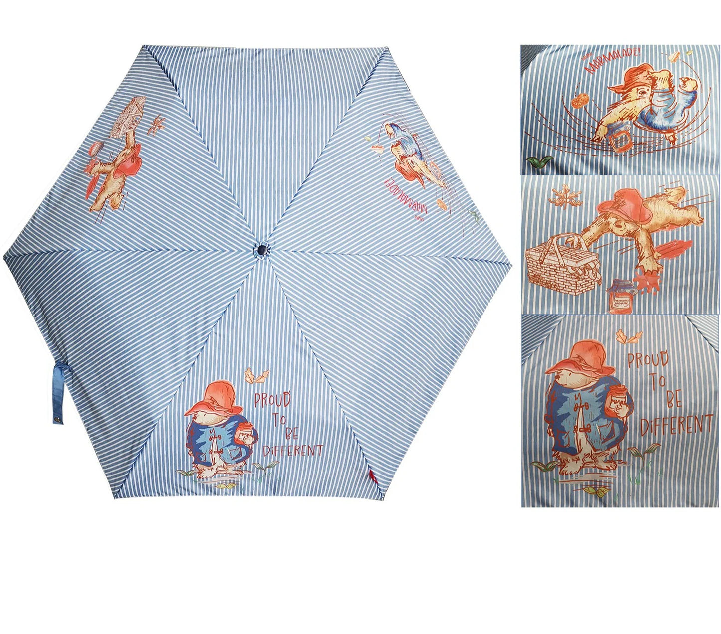 Signare Classic Paddington Bear Marmalade Folding Umbrella