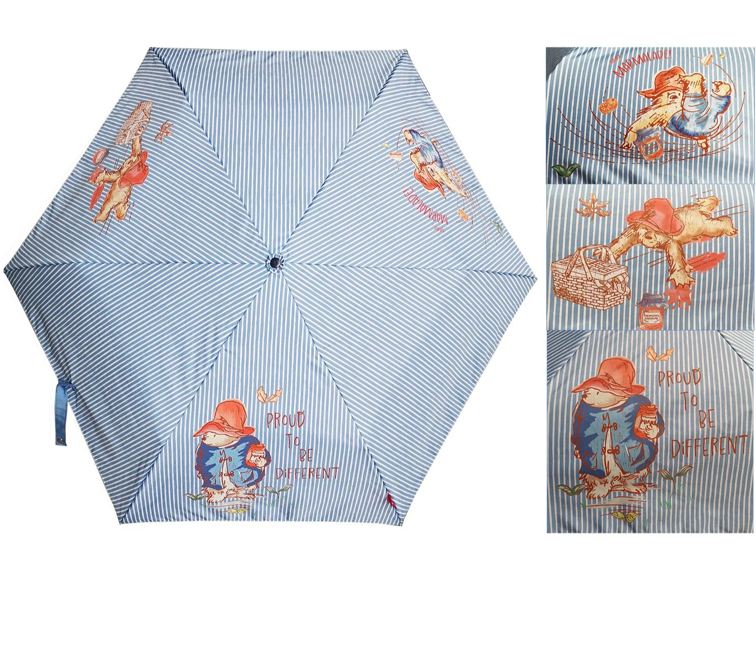Signare Classic Paddington Bear Marmalade Folding Umbrella