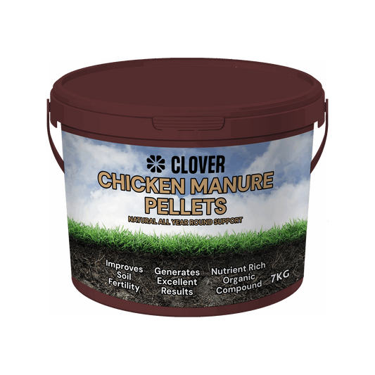 Clover Chicken Manure Pellets 7kg - Premium Organic Garden Fertiliser