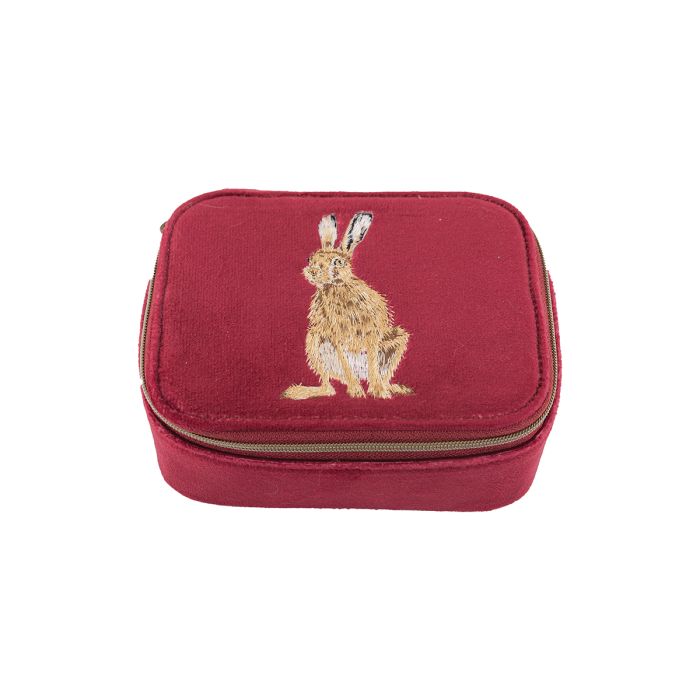 Wrendale Velvet Accessory Case - Hare