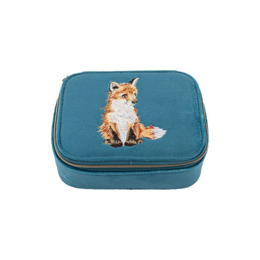 Wrendale Velvet Accessory Case - Fox