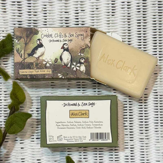 Alex Clark Coastal Cliffs & Sea Spray Driftwood & Sea Sage Soap