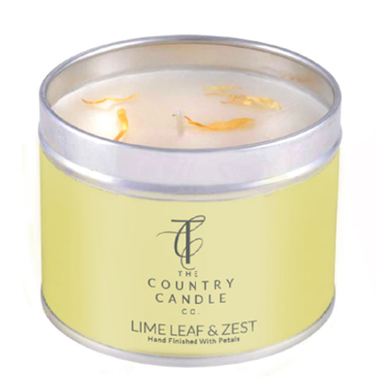 The Country Candle Co Lime Leaf & Zest Pastel Tin Candle