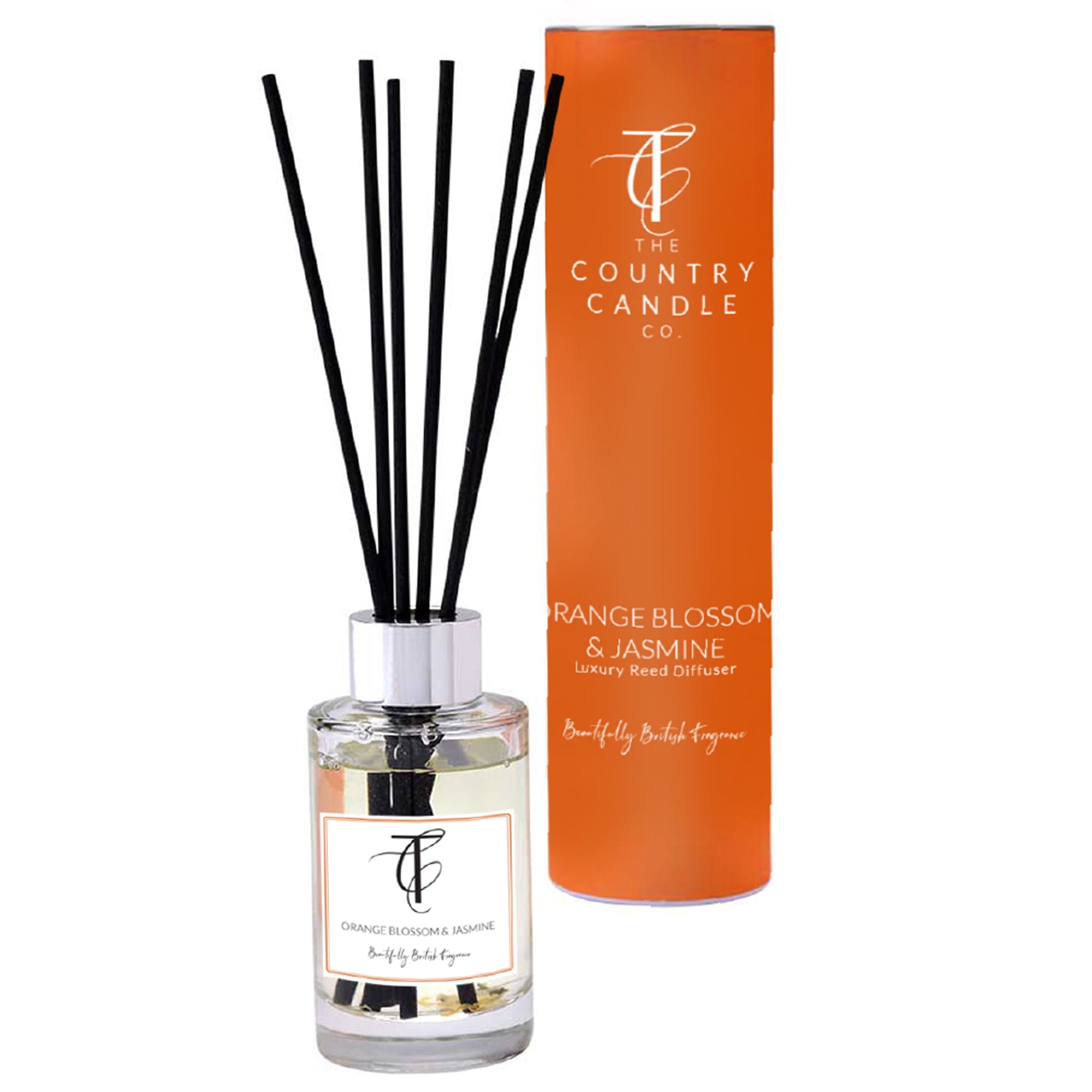 The Country Candle Co Orange Blossom & Jasmine Pastel Reed Diffuser 100ml