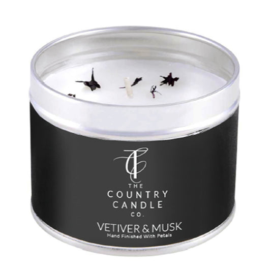 The Country Candle Co Vetiver & Musk Pastel Tin Candle