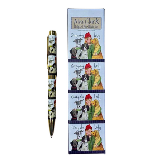 Alex Clark Crazy Dog Lady Ballpoint Pen