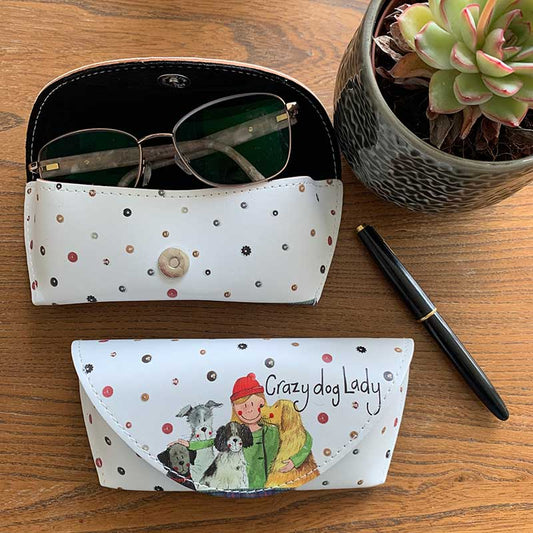 Alex Clark Crazy Dog Lady Spectacle Case
