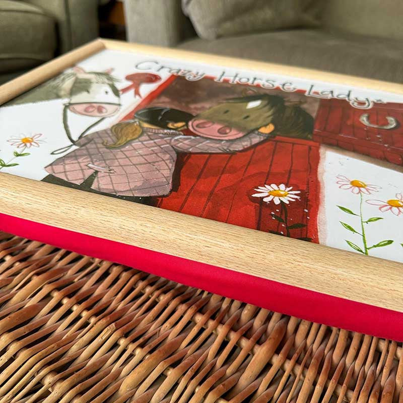 Alex Clark Crazy Horse Lady Lap Tray