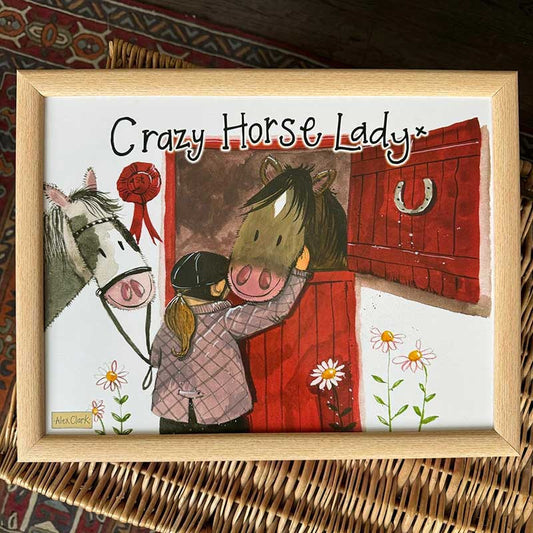 Alex Clark Crazy Horse Lady Lap Tray