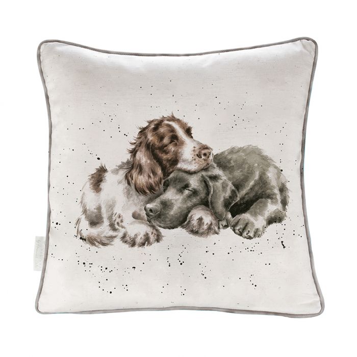 Wrendale Growing Old Together Spaniel & Labrador Cushion