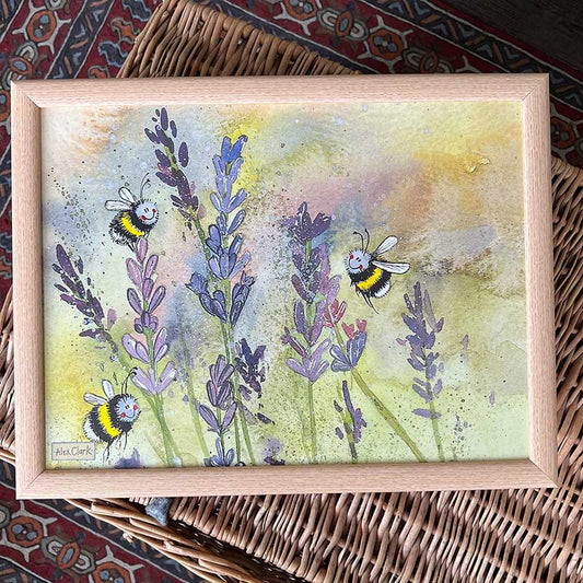 Alex Clark Lavender and Bees Lap Tray