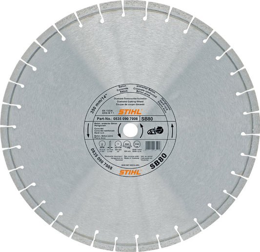 STIHL D-SB90 Diamond Cutting Wheel for Concrete/Hard Stone