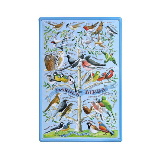 Emma Bridgewater Garden Birds Embossed Metal Sign
