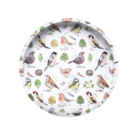 Kate Rhees Garden Birds Deepwell Tin Tray