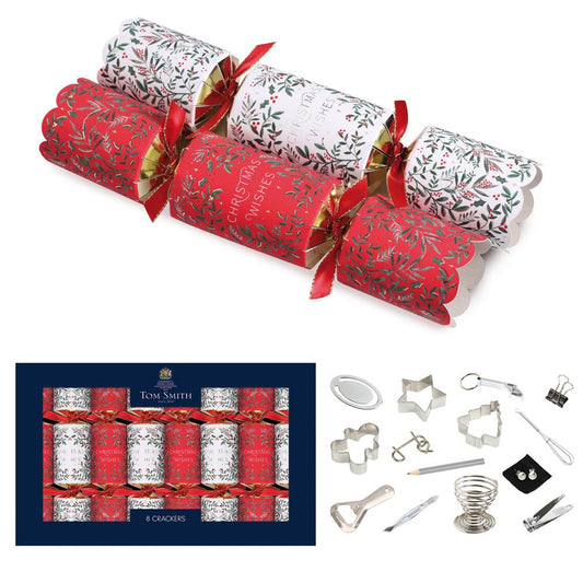 Tom Smith Christmas Crackers Traditional Deluxe 8 Pack