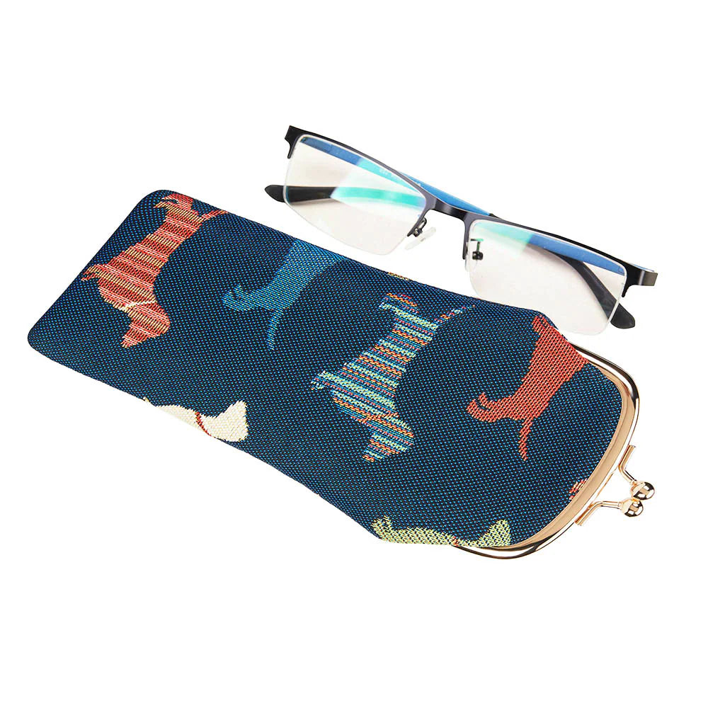 Signare Dachshund Glasses Pouch