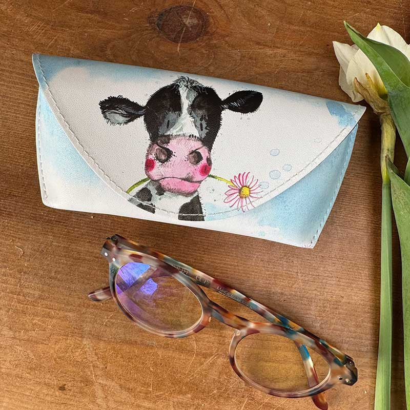Alex Clark Dairy Cow Spectacle Case