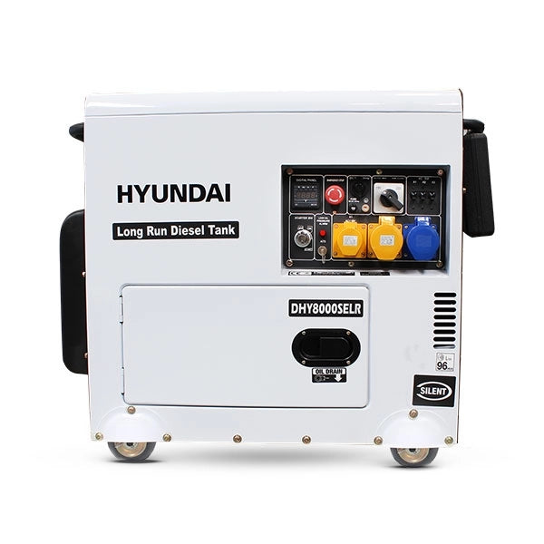 Hyundai 5.8kW/7.5kVA Long Run Standby Diesel Generator Single Phase