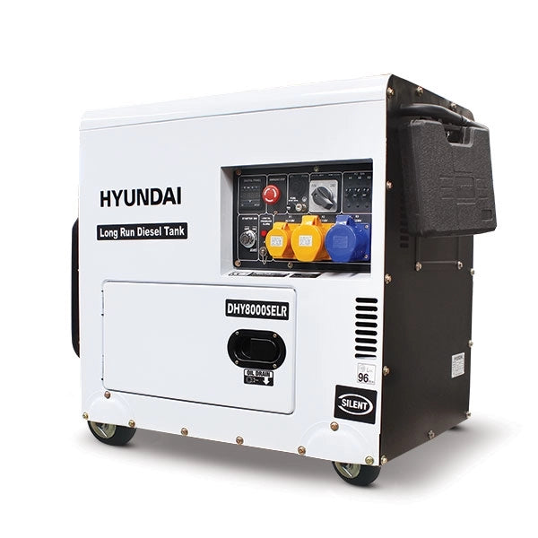 Hyundai 5.8kW/7.5kVA Long Run Standby Diesel Generator Single Phase