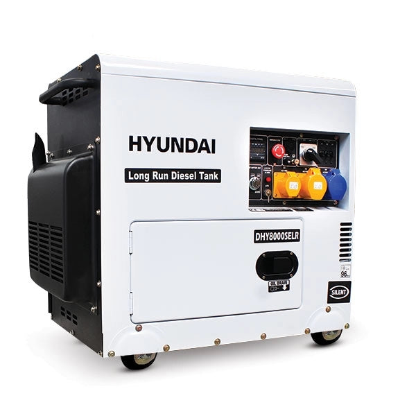Hyundai 5.8kW/7.5kVA Long Run Standby Diesel Generator Single Phase