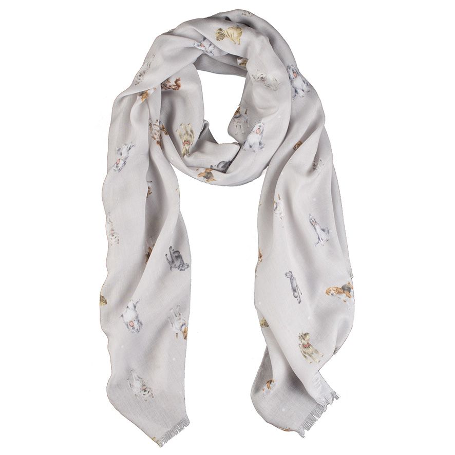 Wrendale A Dog's Life Dog Print Scarf