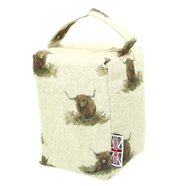 The Wheat Bag Company Highland Cattle Door Stop