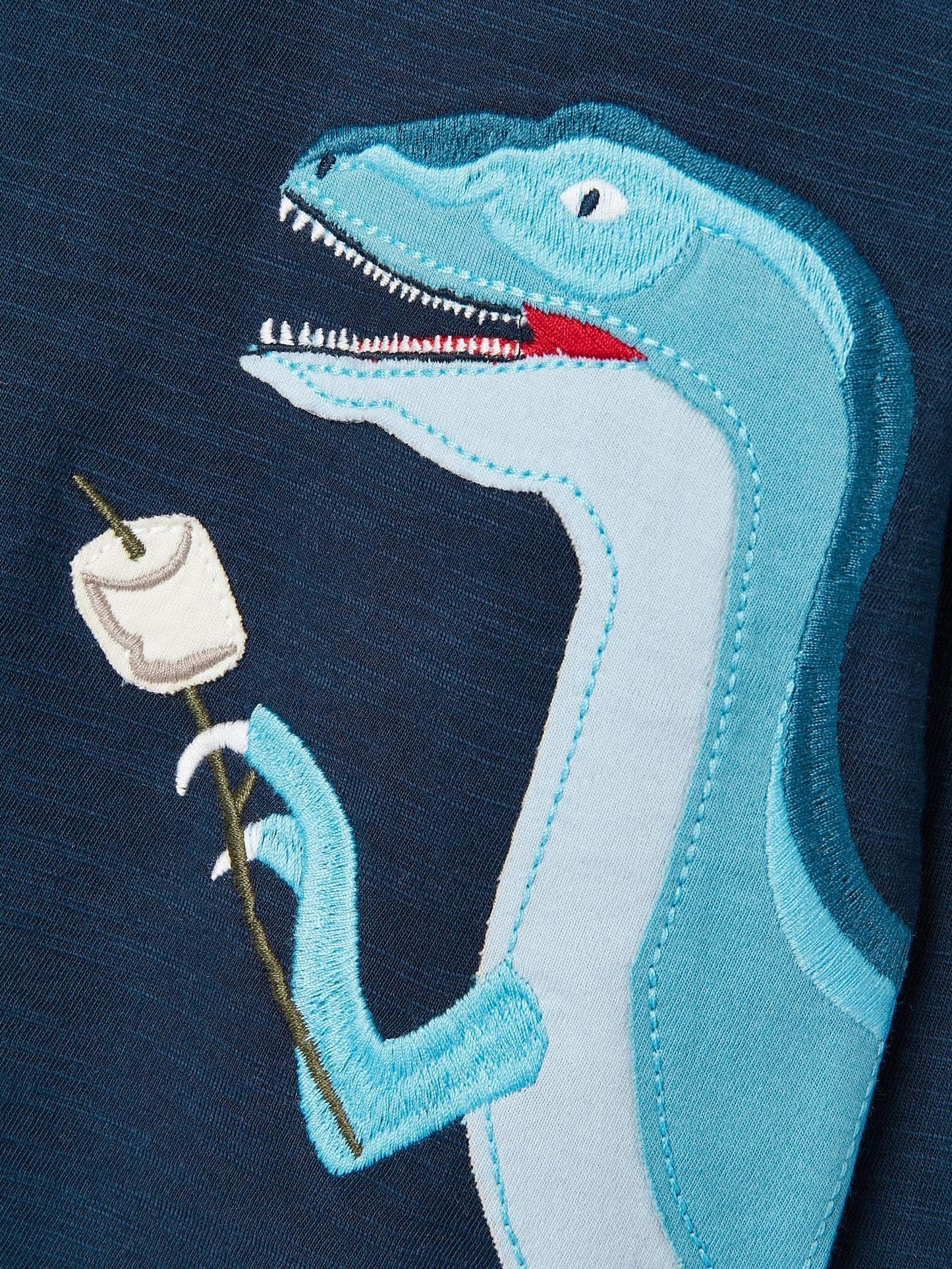 Joules Dylan Navy Long Sleeve Dinosaur T-Shirt