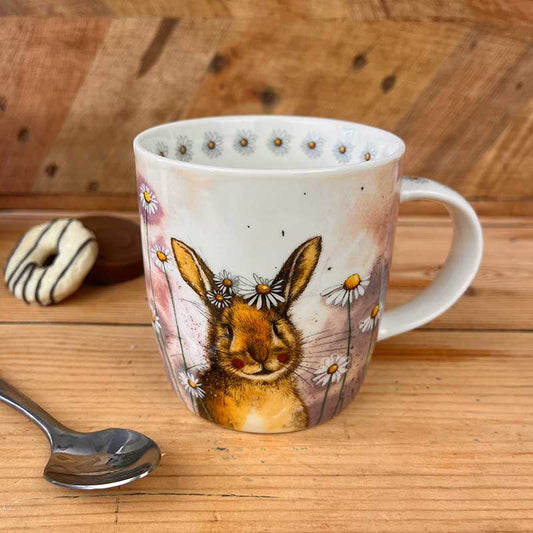 Alex Clark Rabbits and Daisies Mug