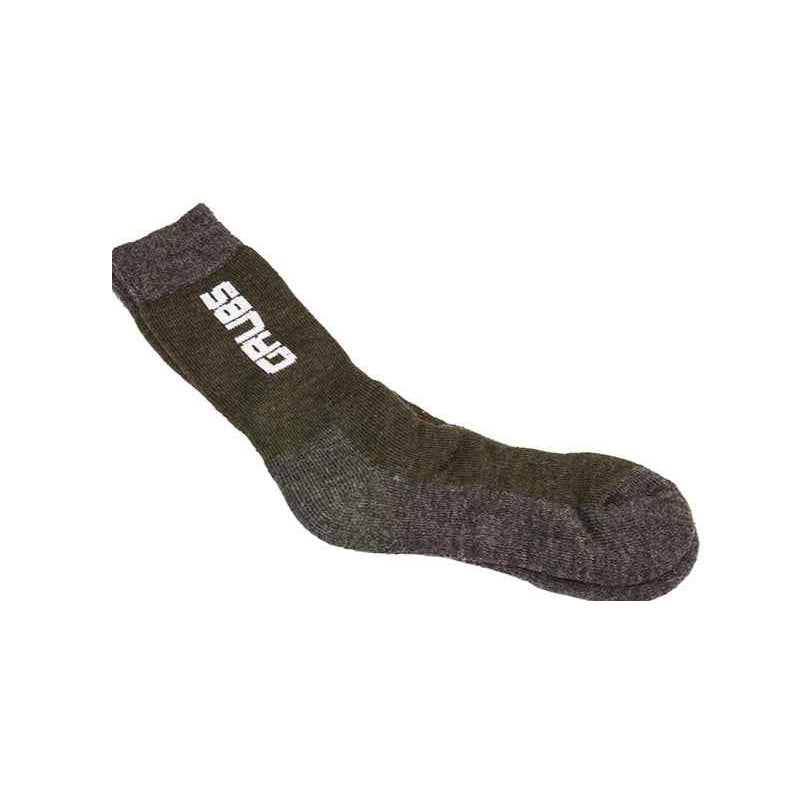 Olive green Grubs Wellington boot socks shown on a clean background