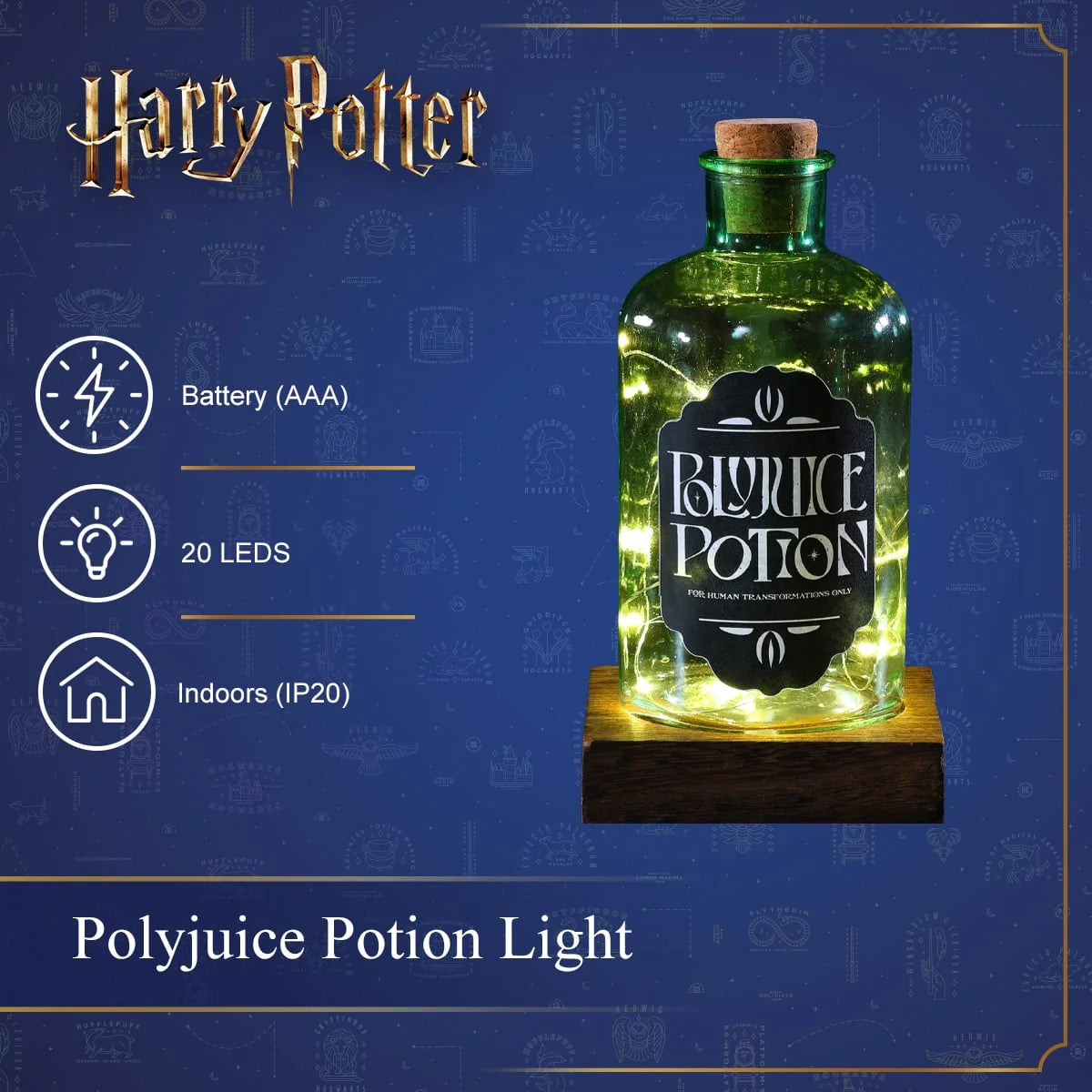 NOMA Harry Potter Polyjuice Potion illuminated LED bottle decorative light