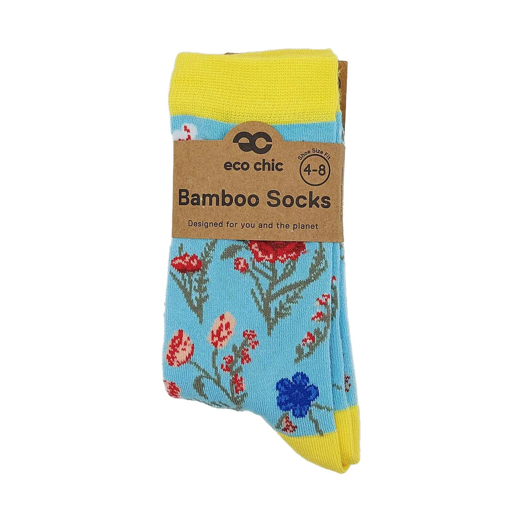 Eco Chic Eco-Friendly Floral Bamboo Socks