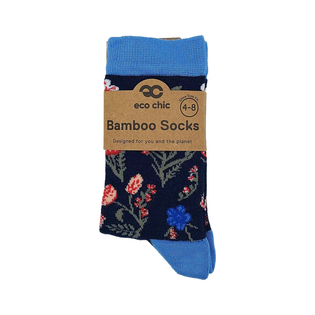 Eco Chic Eco-Friendly Floral Bamboo Socks