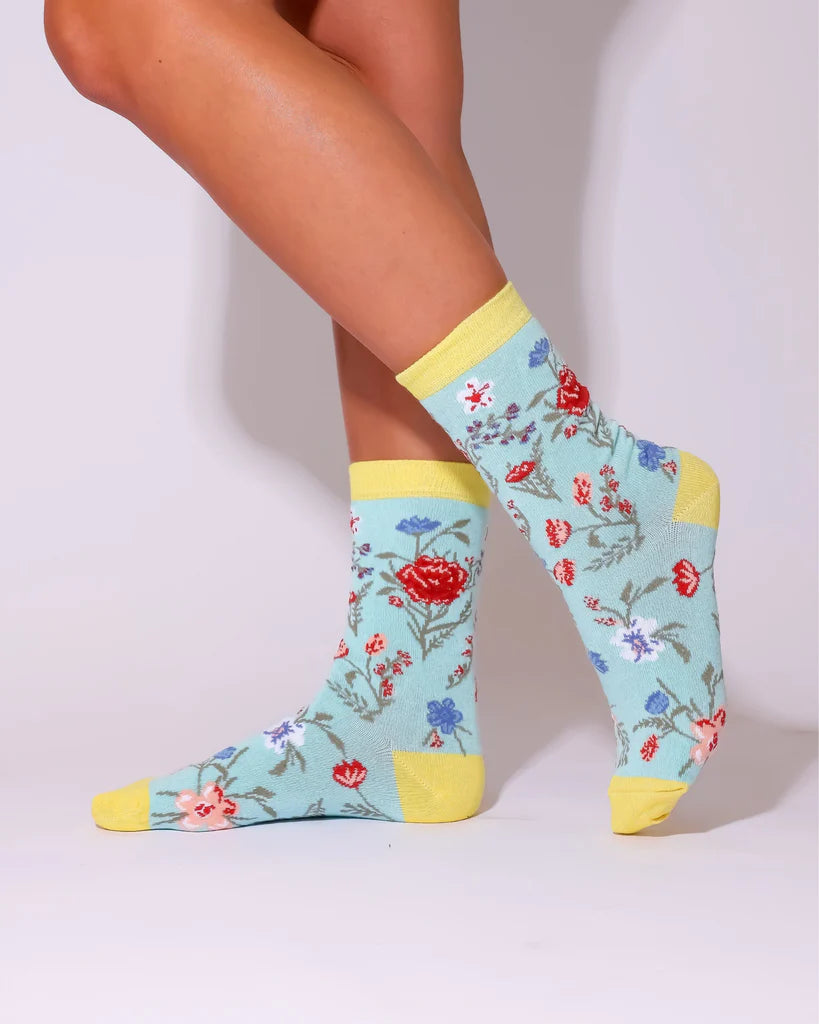 Eco Chic Eco-Friendly Floral Bamboo Socks