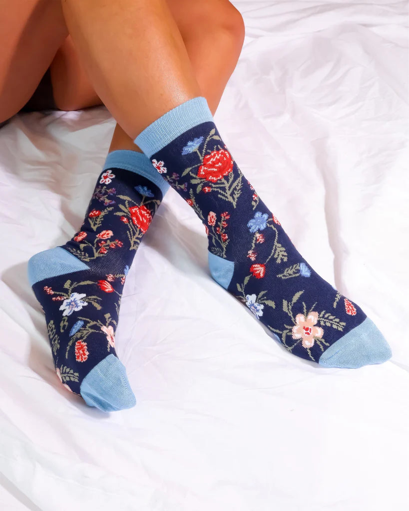 Eco Chic Eco-Friendly Floral Bamboo Socks