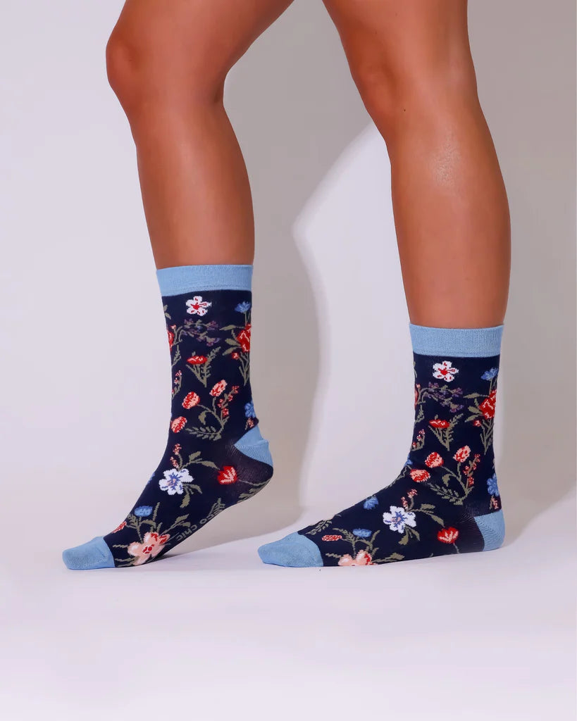 Eco Chic Eco-Friendly Floral Bamboo Socks