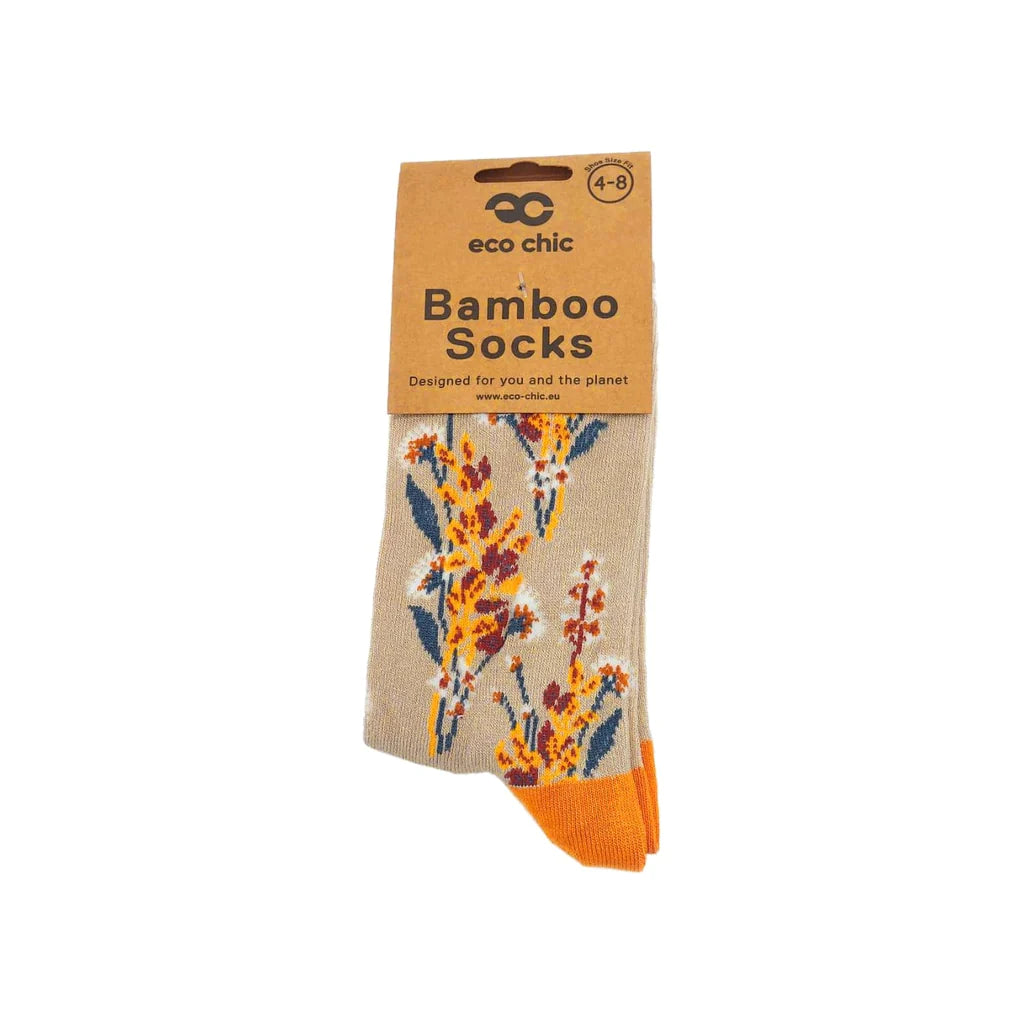 Eco Chic Eco-Friendly Bamboo Socks Flowers