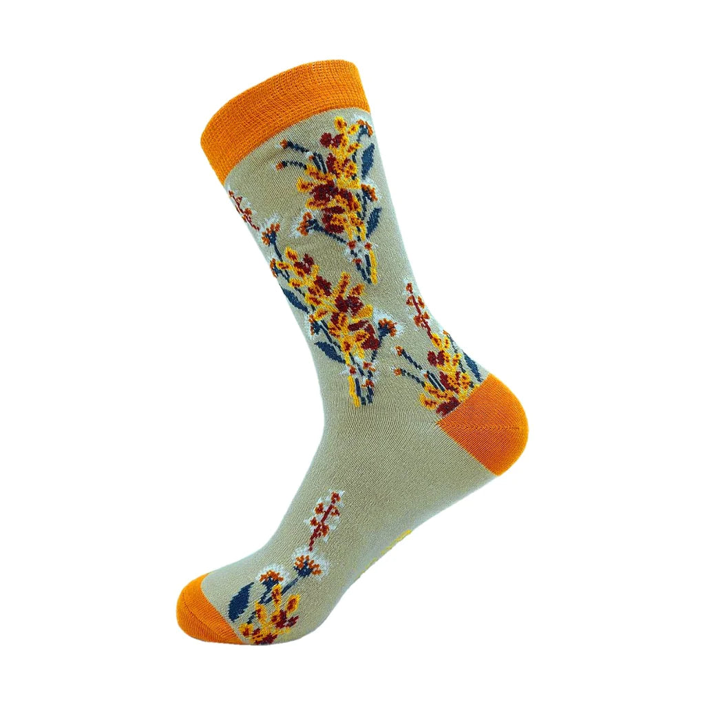 Eco Chic Eco-Friendly Bamboo Socks Flowers