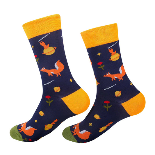 Eco Chic Eco-Friendly Socks Orange Fox
