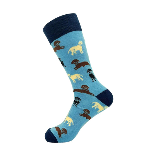 Eco Chic Eco-Friendly Bamboo Socks Labradors Blue