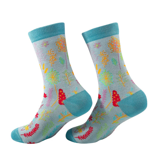 Eco Chic Eco-Friendly Lush Floral Bamboo Socks
