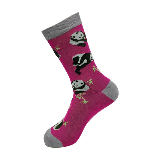 Eco Chic Eco-Friendly Bamboo Socks Panda Purple