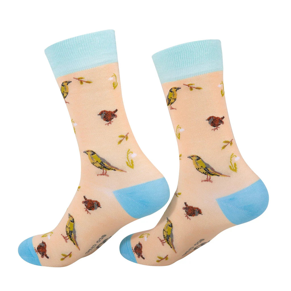 Eco Chic Eco-Friendly Socks RSPB Greenfinch