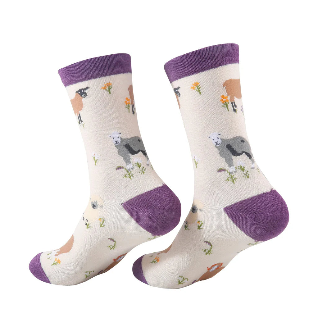 Eco Chic Eco-Friendly Socks Sheep Realism