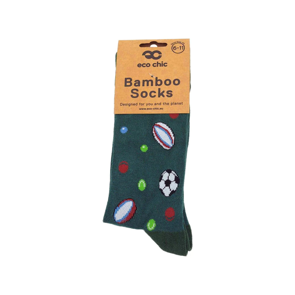 Eco Chic Eco-Friendly Bamboo Socks Sports Balls