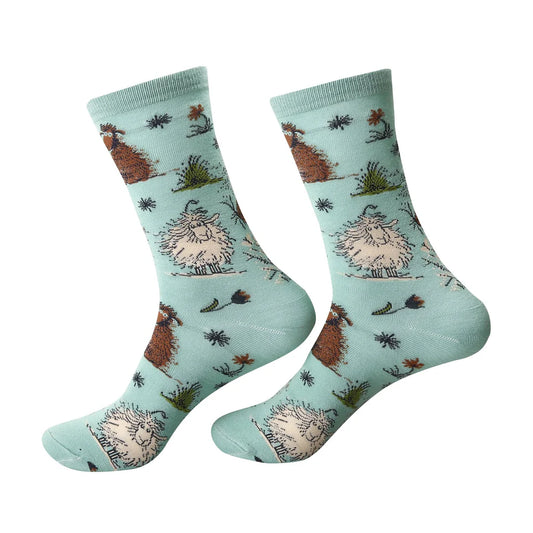 Eco Chic Eco-Friendly Whimsy Sheep Bamboo Socks