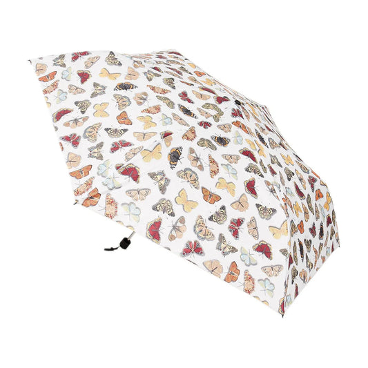 Eco Chic Foldable Mini Umbrella Blue Wild Butterflies
