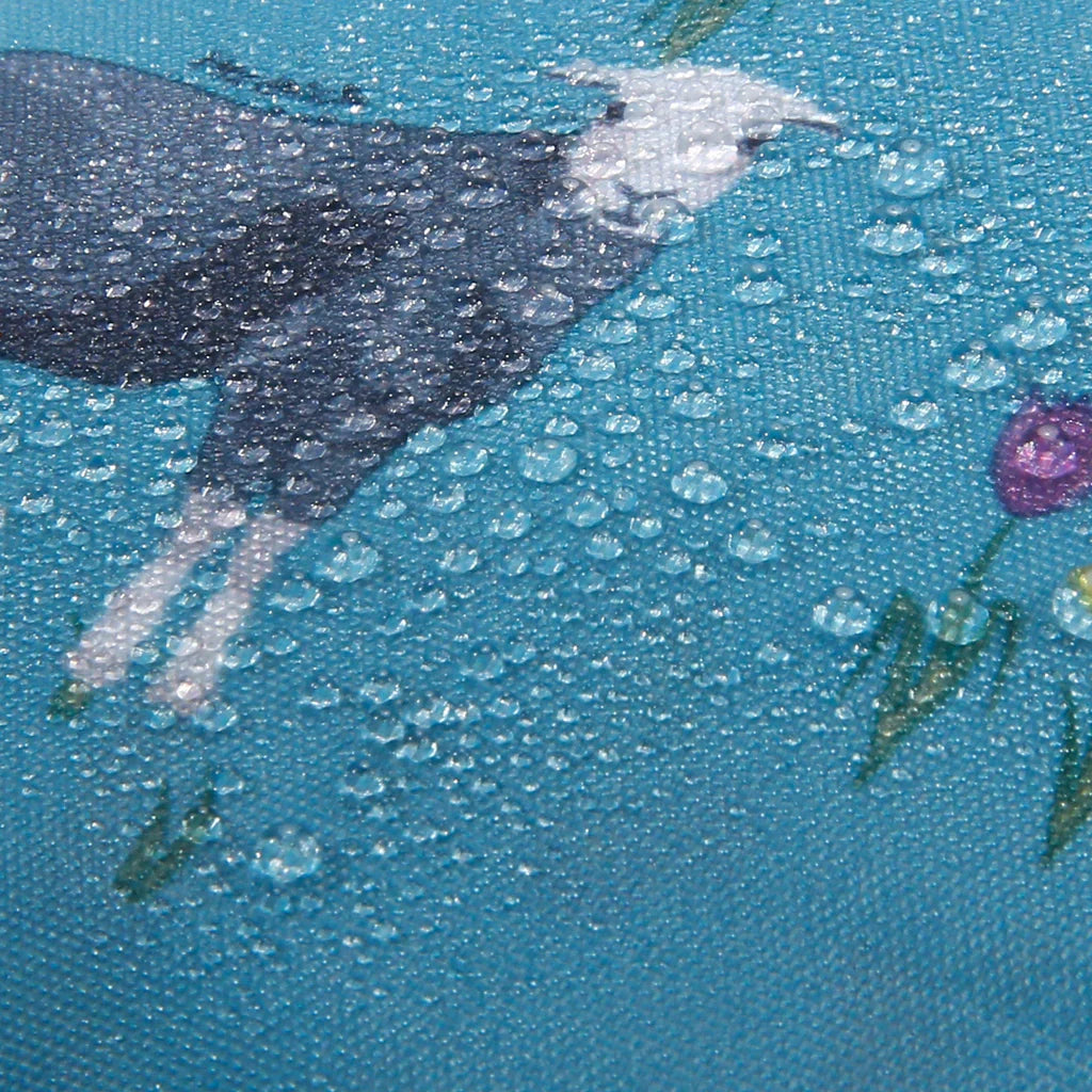 Eco Chic Lightweight Foldable Lunch Bag Blue Sheep Realism