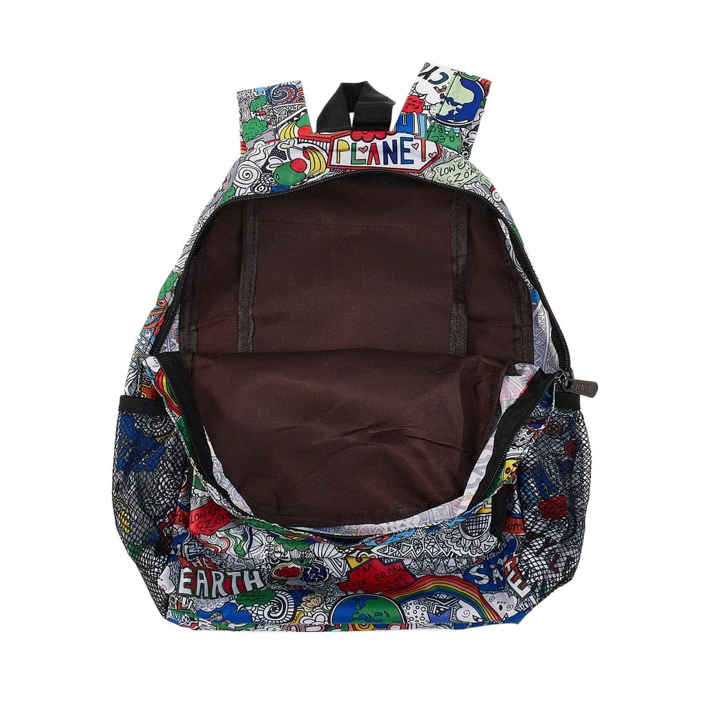 Eco Chic Lightweight Foldable Mini Backpack Save The Planet
